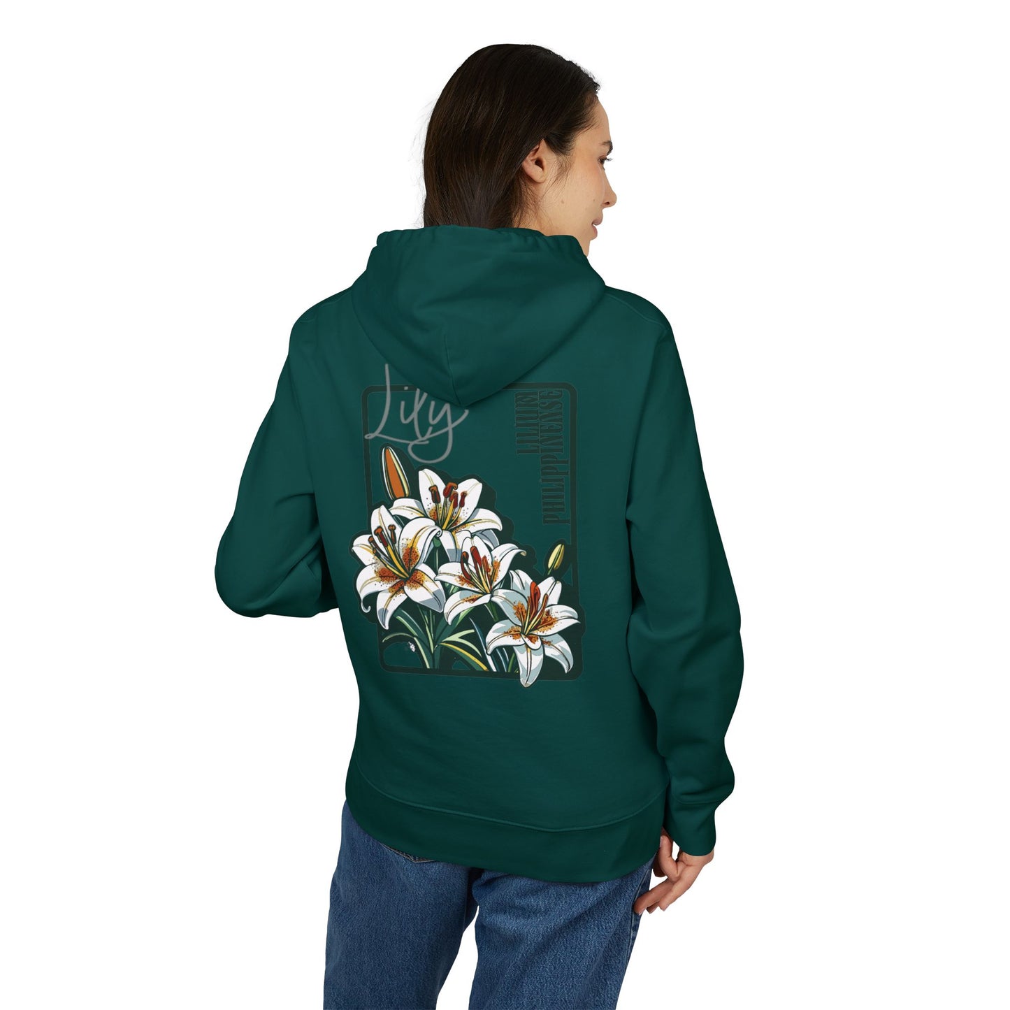 Floral Unisex Hoodie - Striking Lily Design for Nature Lovers "Lily"