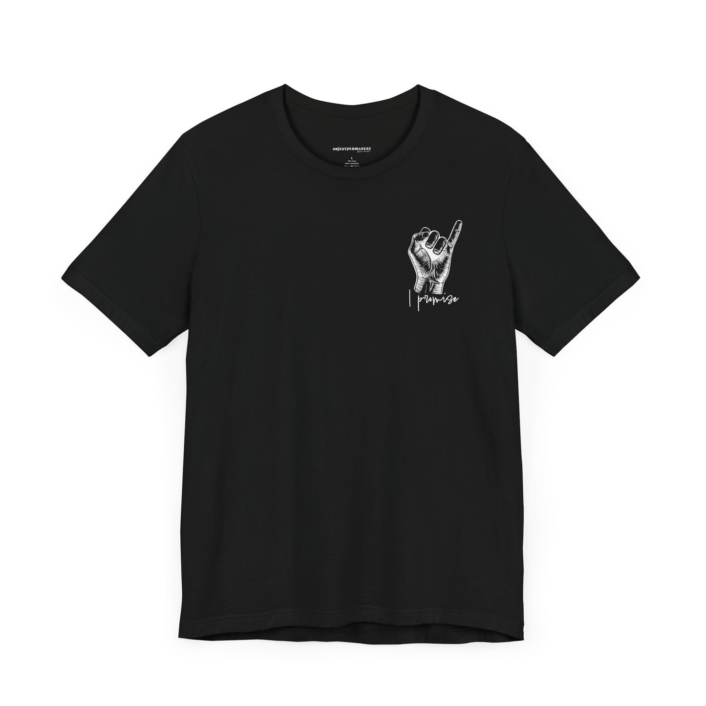 Unisex Peace Promise Tee - Stylish Hand Graphic Short Sleeve Shirt