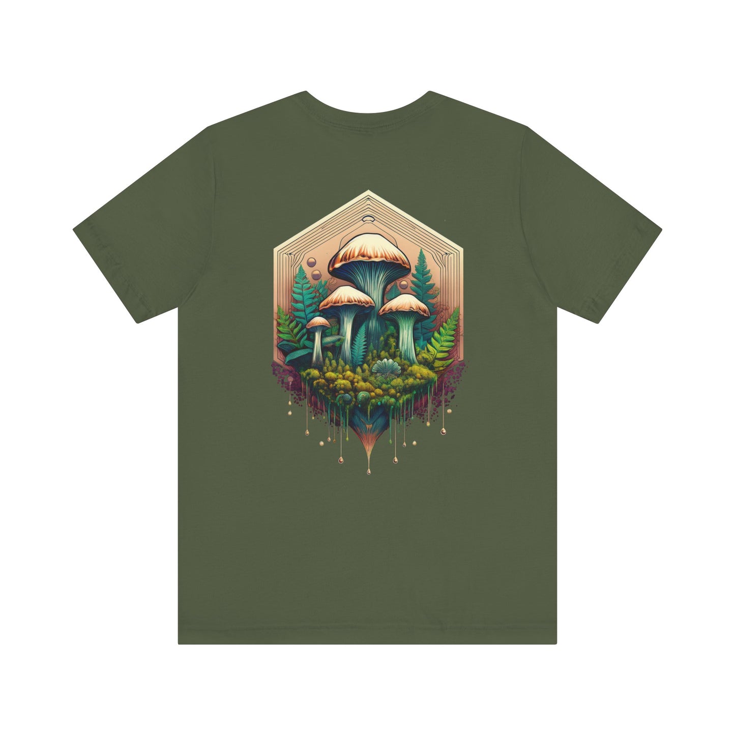 Mystical Mushroom Unisex Jersey Tee - Nature-Inspired Design