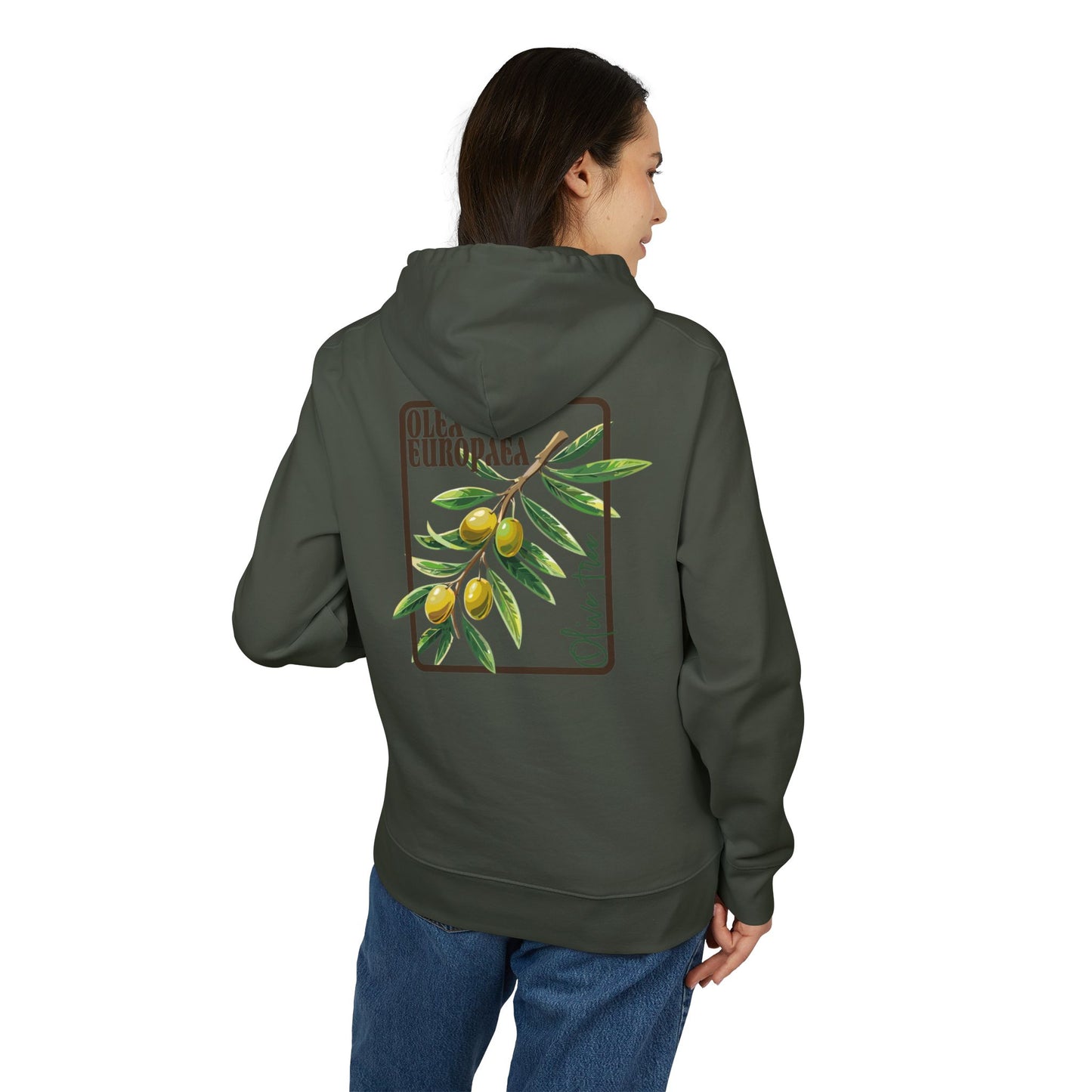 Olive Branch Unisex Hoodie - Cozy Nature-Inspired Apparel