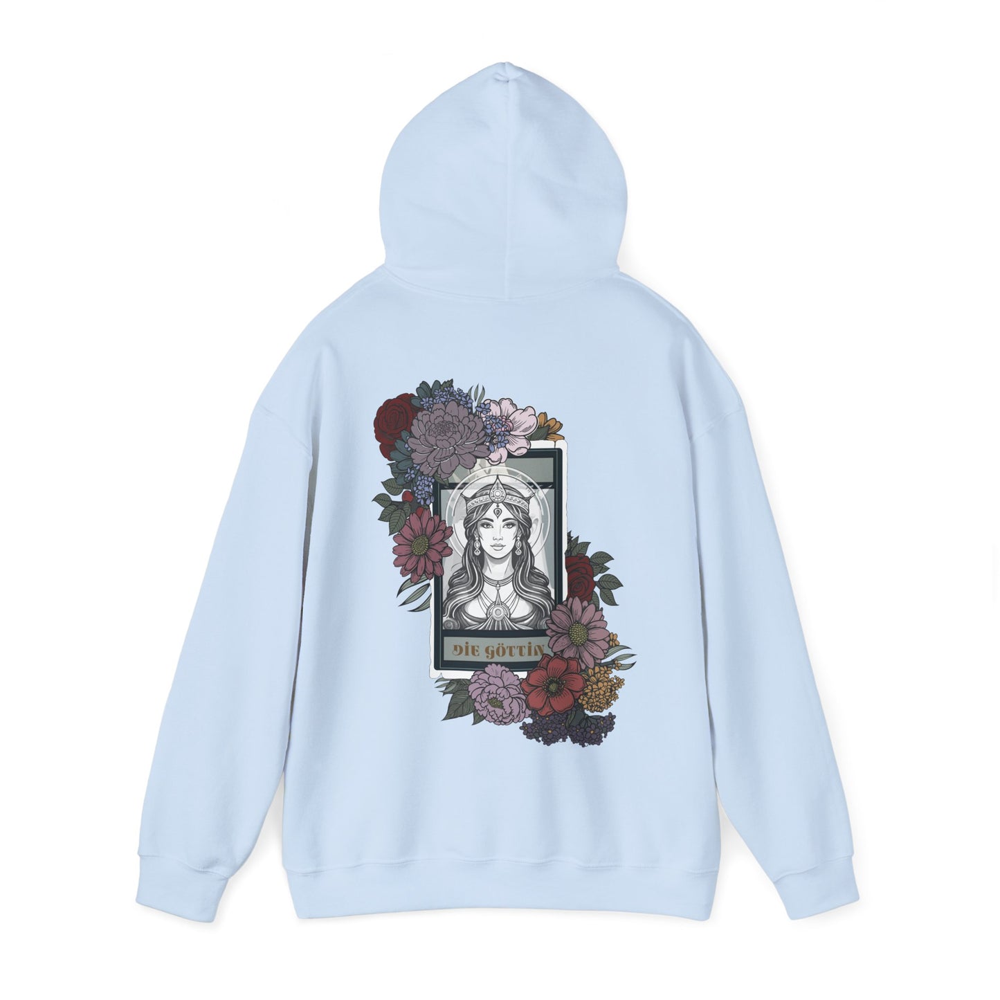 Floral Goddess Unisex Hoodie - Heavy Blend™ Sweatshirt for Cozy Comfort