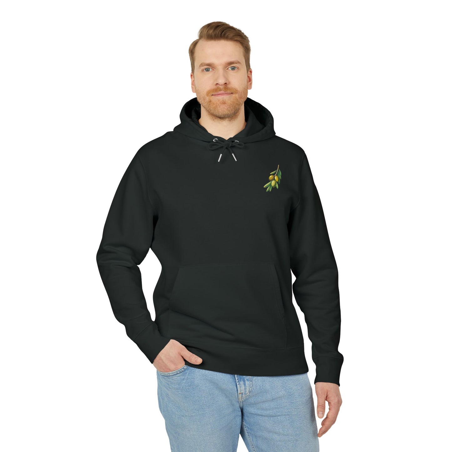 Olive Branch Unisex Hoodie - Cozy Nature-Inspired Apparel