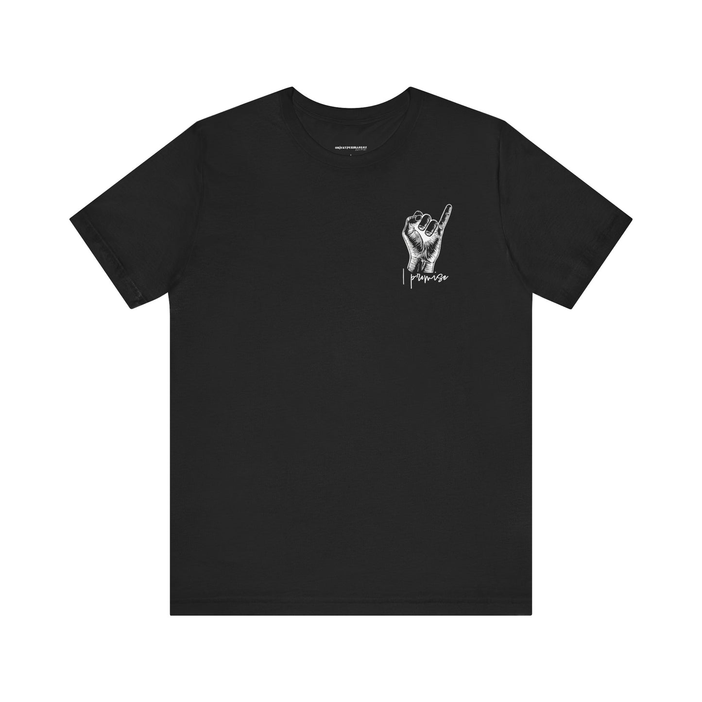 Unisex Peace Promise Tee - Stylish Hand Graphic Short Sleeve Shirt