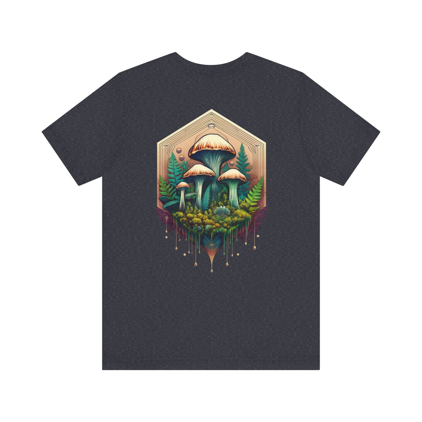 Mystical Mushroom Unisex Jersey Tee - Nature-Inspired Design