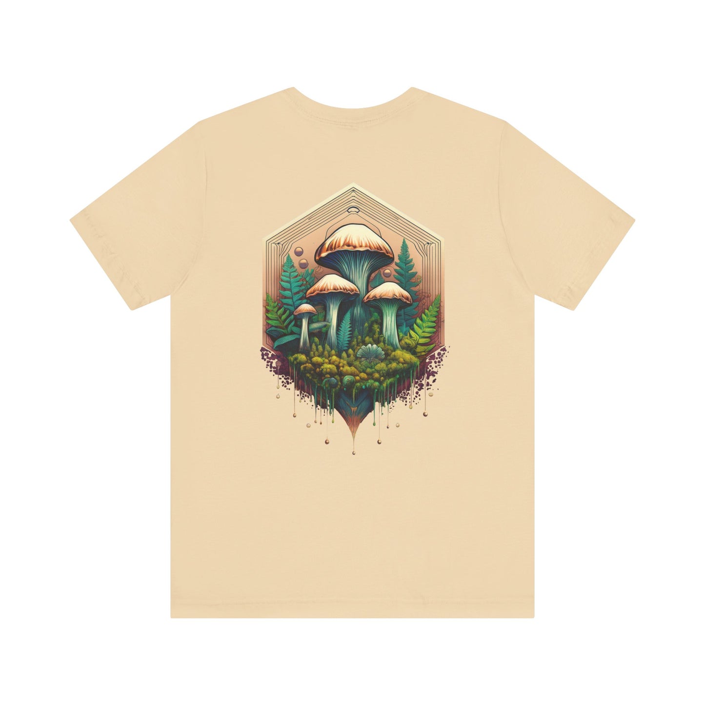 Mystical Mushroom Unisex Jersey Tee - Nature-Inspired Design