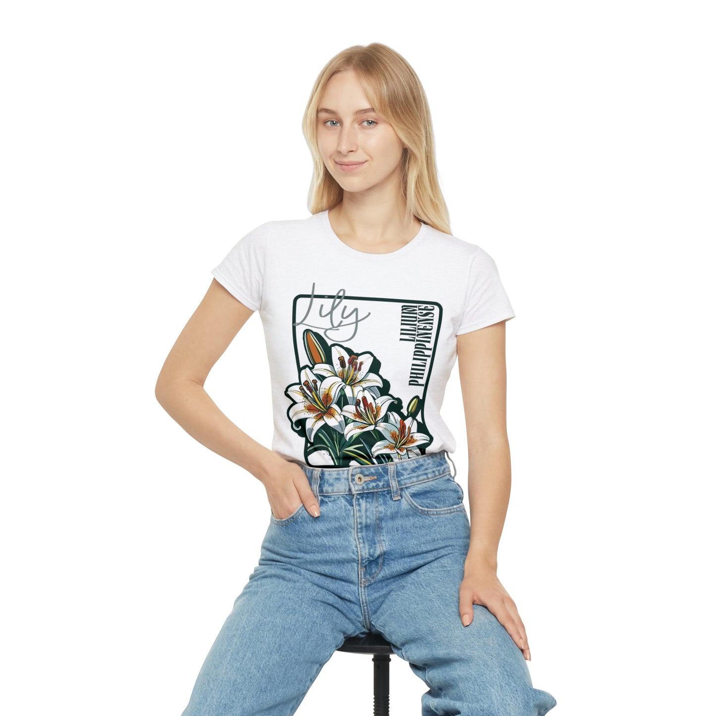 Floral Women's Iconic T-Shirt - Lily Design