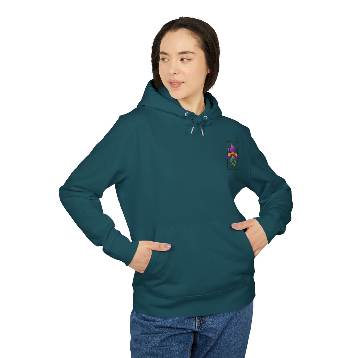 Floral Graphic Unisex Hoodie - Perfect for Spring Celebrations "Iris"