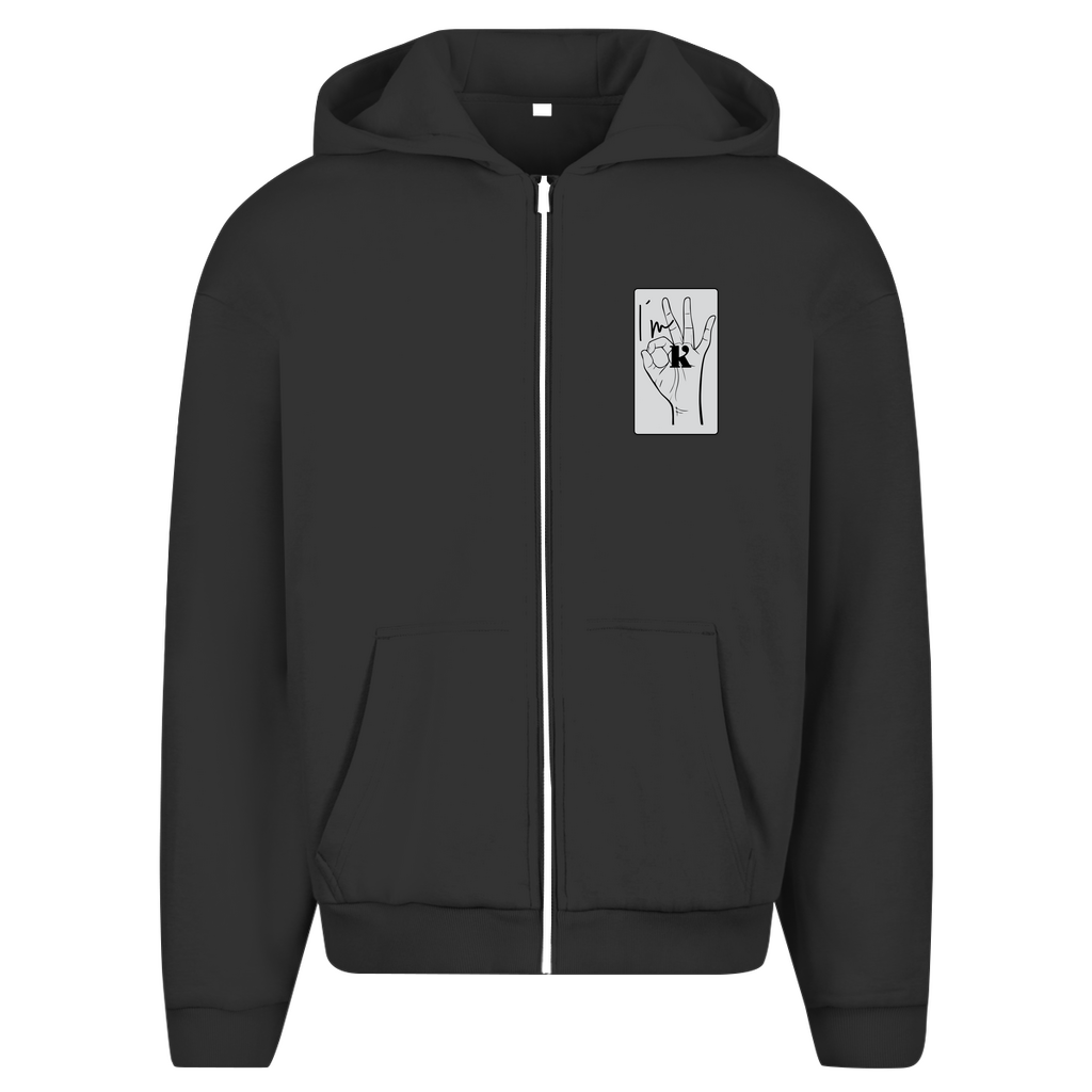 Herren Oversize Zipper Hoodie I´m OK
