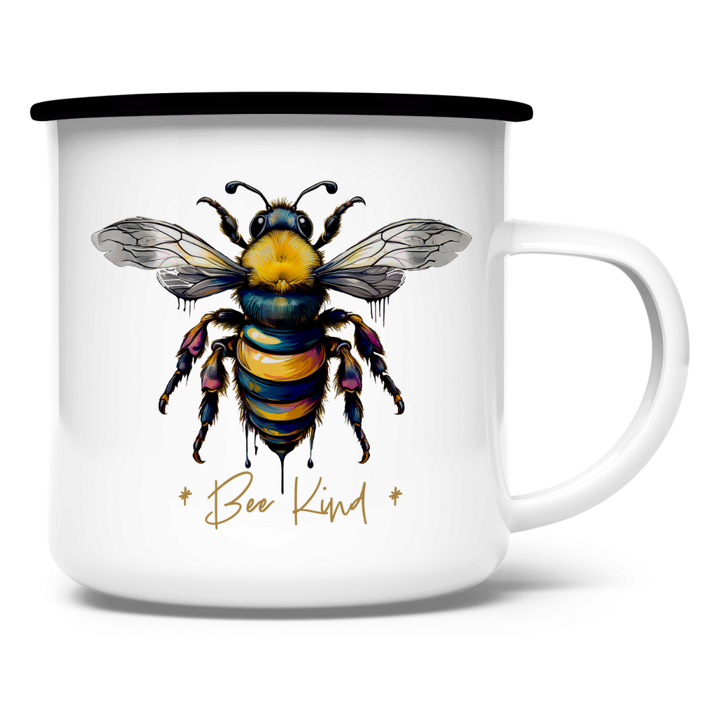 Emaille Tasse BEE Kind