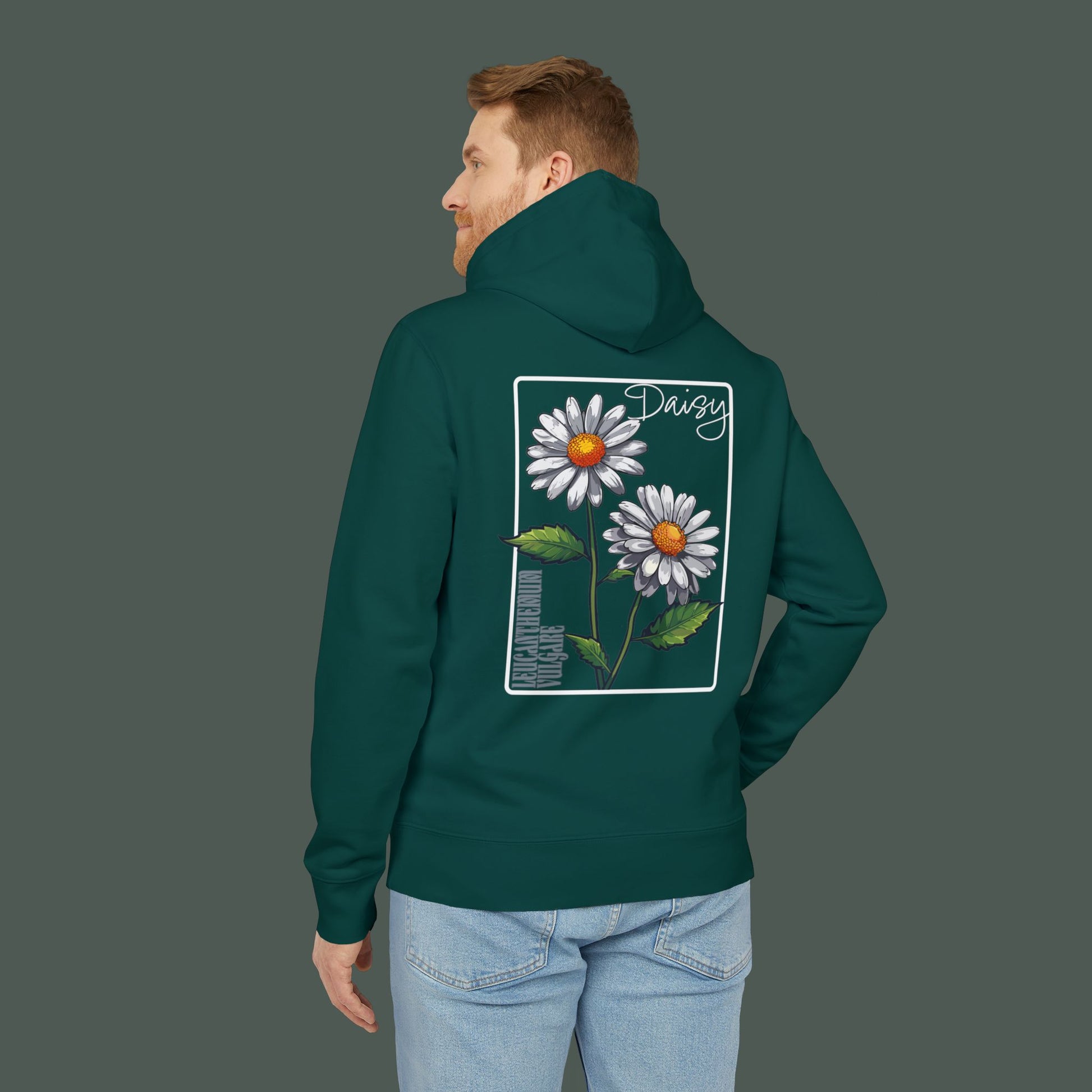 Daisy Embroidered Unisex Hoodie