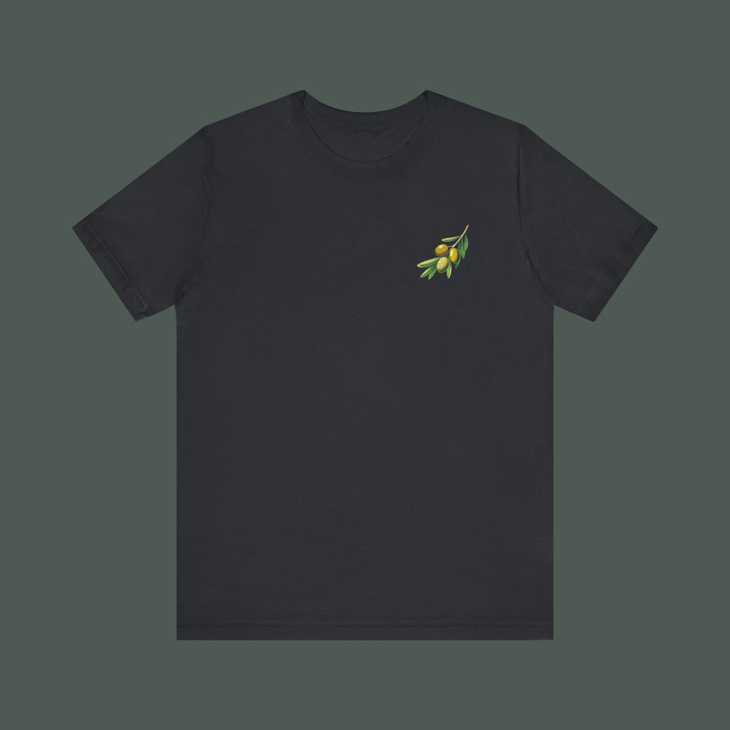 Olive Branch Graphic Tee - Nature Inspired Unisex Shirt, Summer Fashion, Gift for Gardening Lovers, Eco-Friendly Apparel, Casual Wear