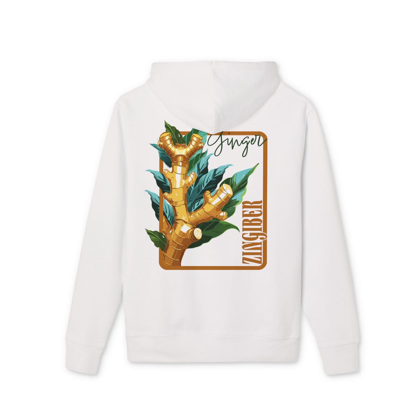 Ginger-Inspired Unisex Cruiser Hoodie - Botanical Art Design "Ginger"