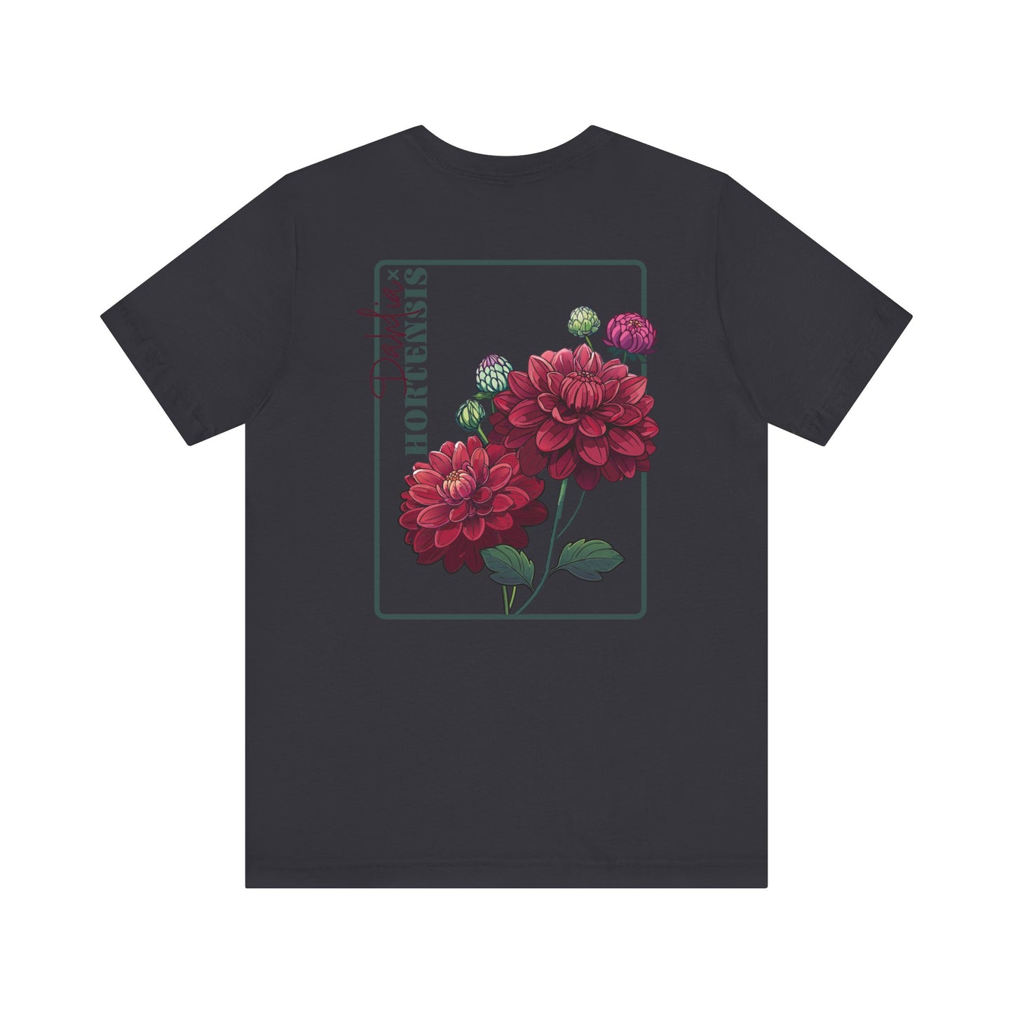 Floral Graphic Tee - Vintage Dahlia Design for Nature Lovers