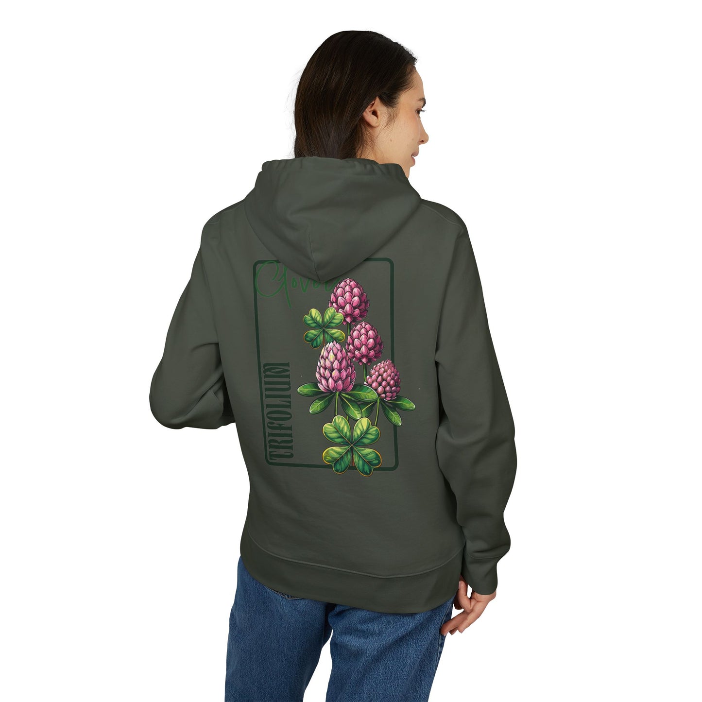 Floral Clover Design Hoodie for Nature Lovers "Clover"