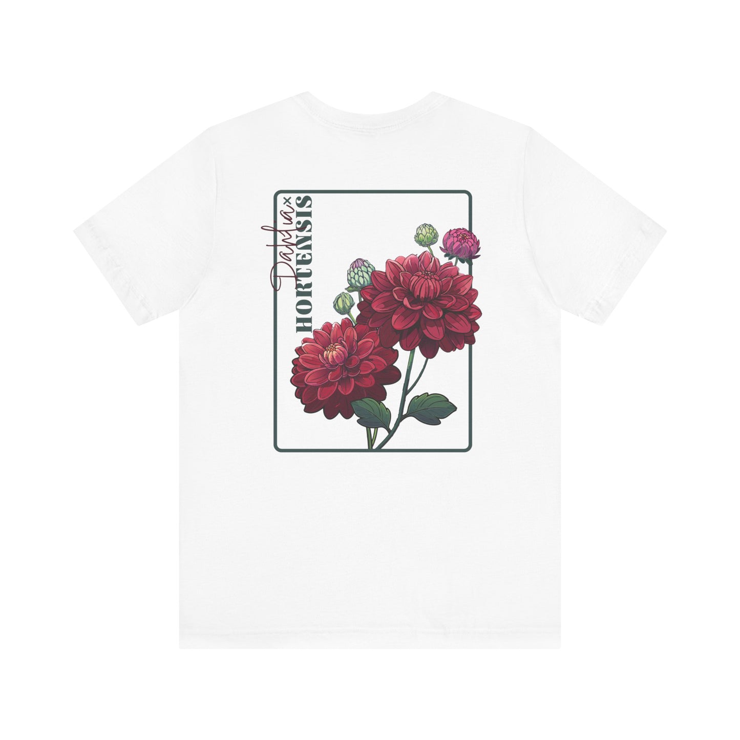 Floral Graphic Tee - Vintage Dahlia Design for Nature Lovers