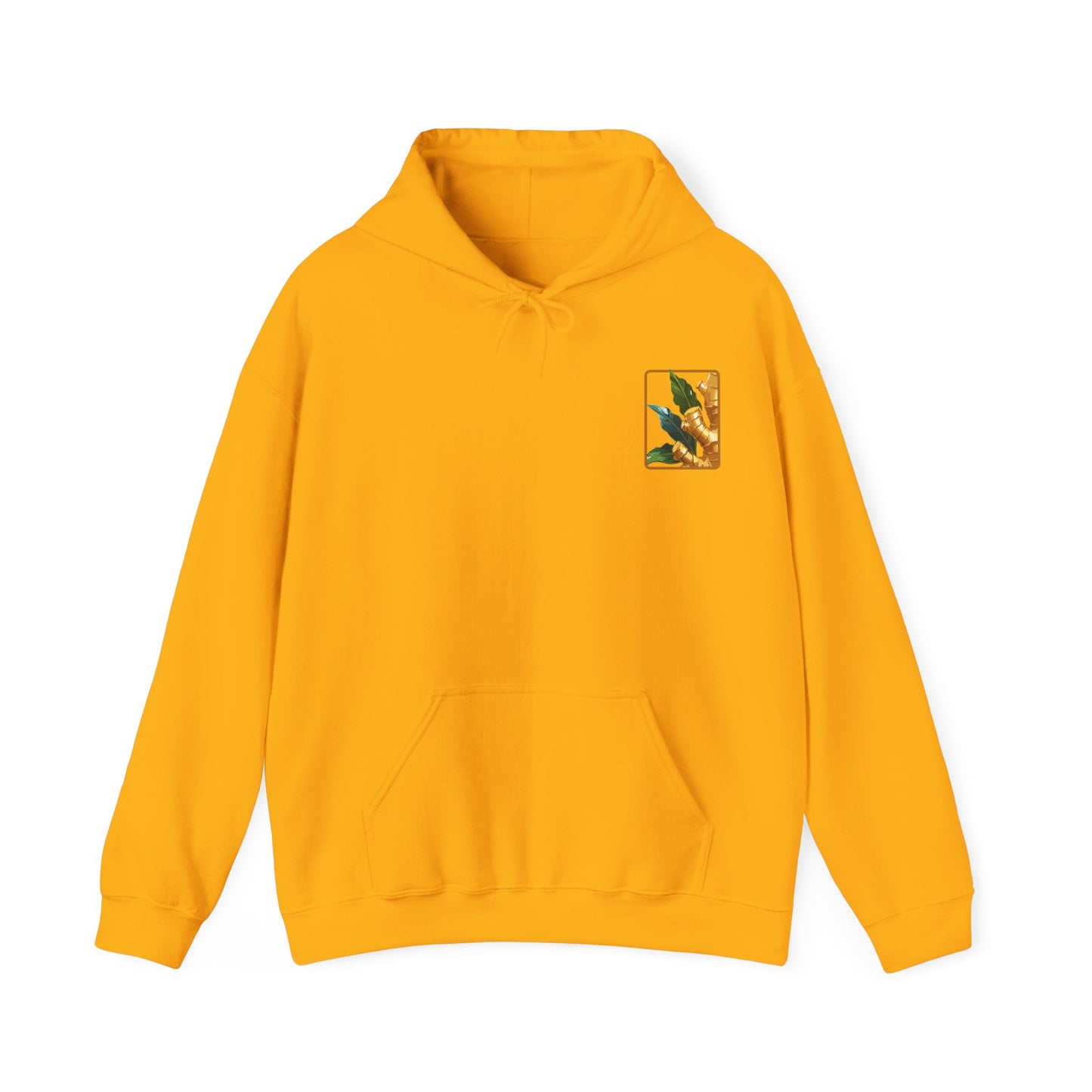 Ginger Plant Hooded Sweatshirt | Unisex Heavy Blend™ | Cozy Botanical Design