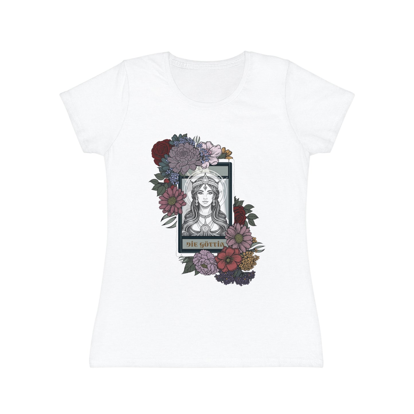 Floral Illustrated Women's T-Shirt - Iconic Art Design