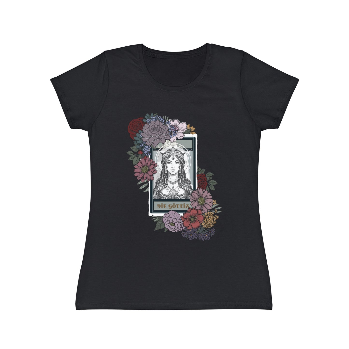 Floral Illustrated Women's T-Shirt - Iconic Art Design
