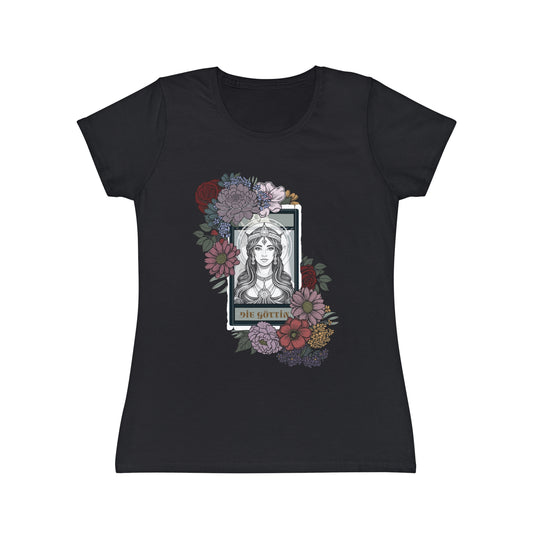Floral Illustrated Women's T-Shirt - Iconic Art Design