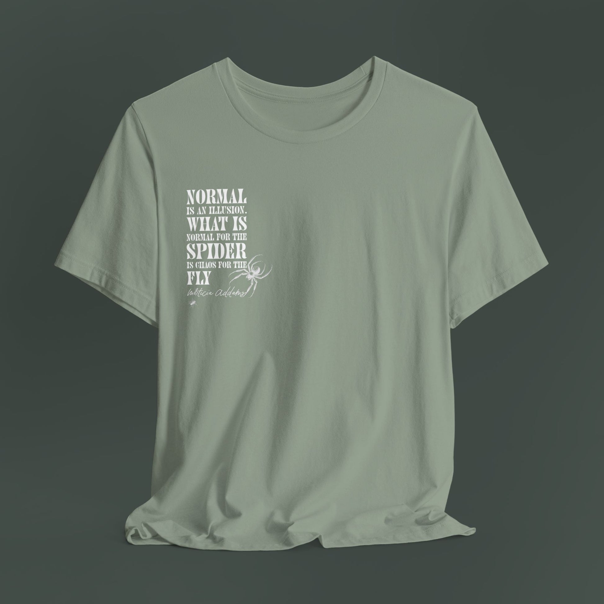 Spider Graphic Tee, Unique Unisex Shirt, Quirky Gift for Nature Lovers, Birthday and Halloween Apparel, Cool Casual Wear