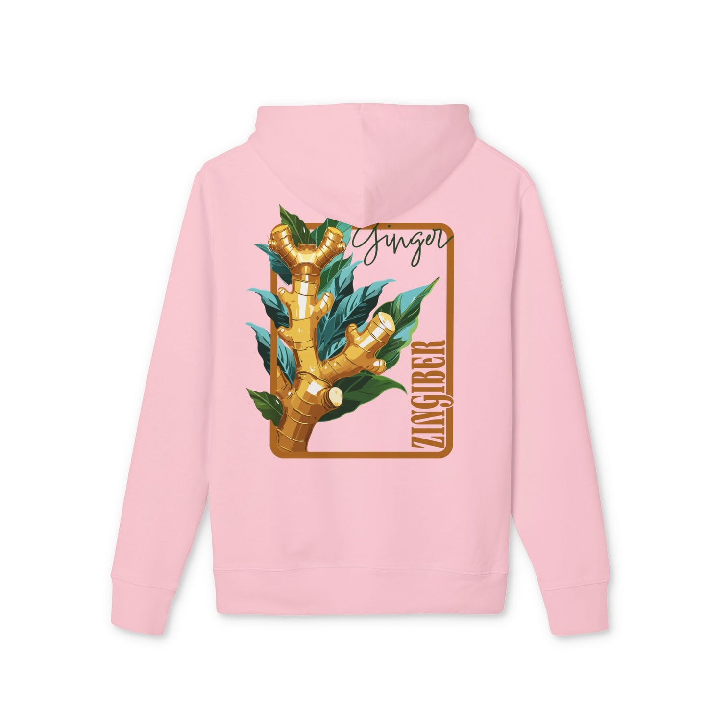 Ginger-Inspired Unisex Cruiser Hoodie - Botanical Art Design "Ginger"
