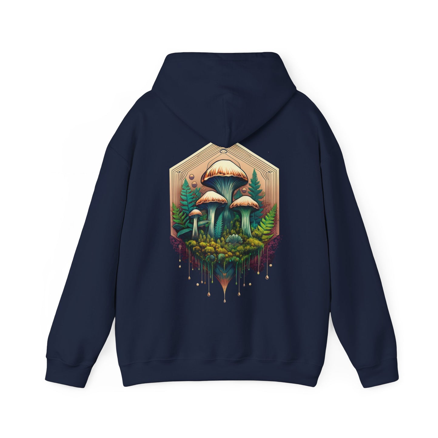 Nature-Inspired Unisex Hoodie with Mushroom Design