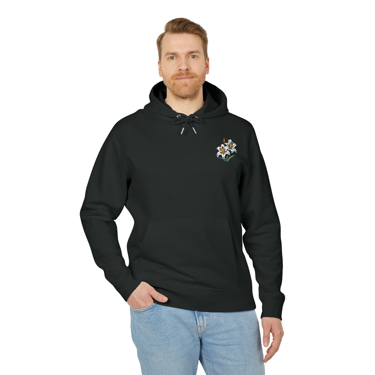 Floral Unisex Hoodie - Striking Lily Design for Nature Lovers "Lily"