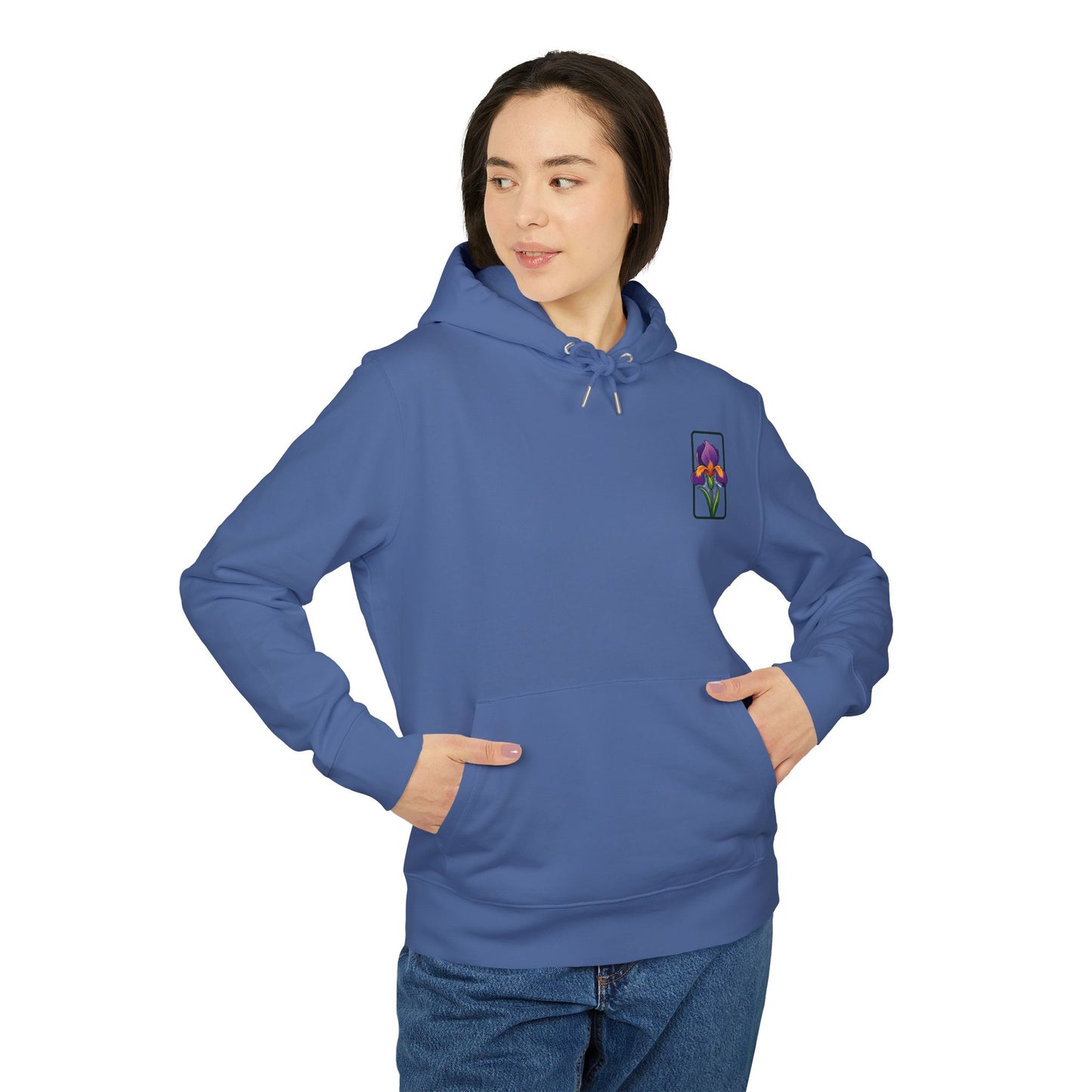 Floral Graphic Unisex Hoodie - Perfect for Spring Celebrations "Iris"