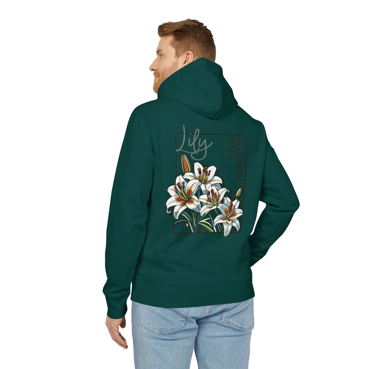 Floral Unisex Hoodie - Striking Lily Design for Nature Lovers "Lily"