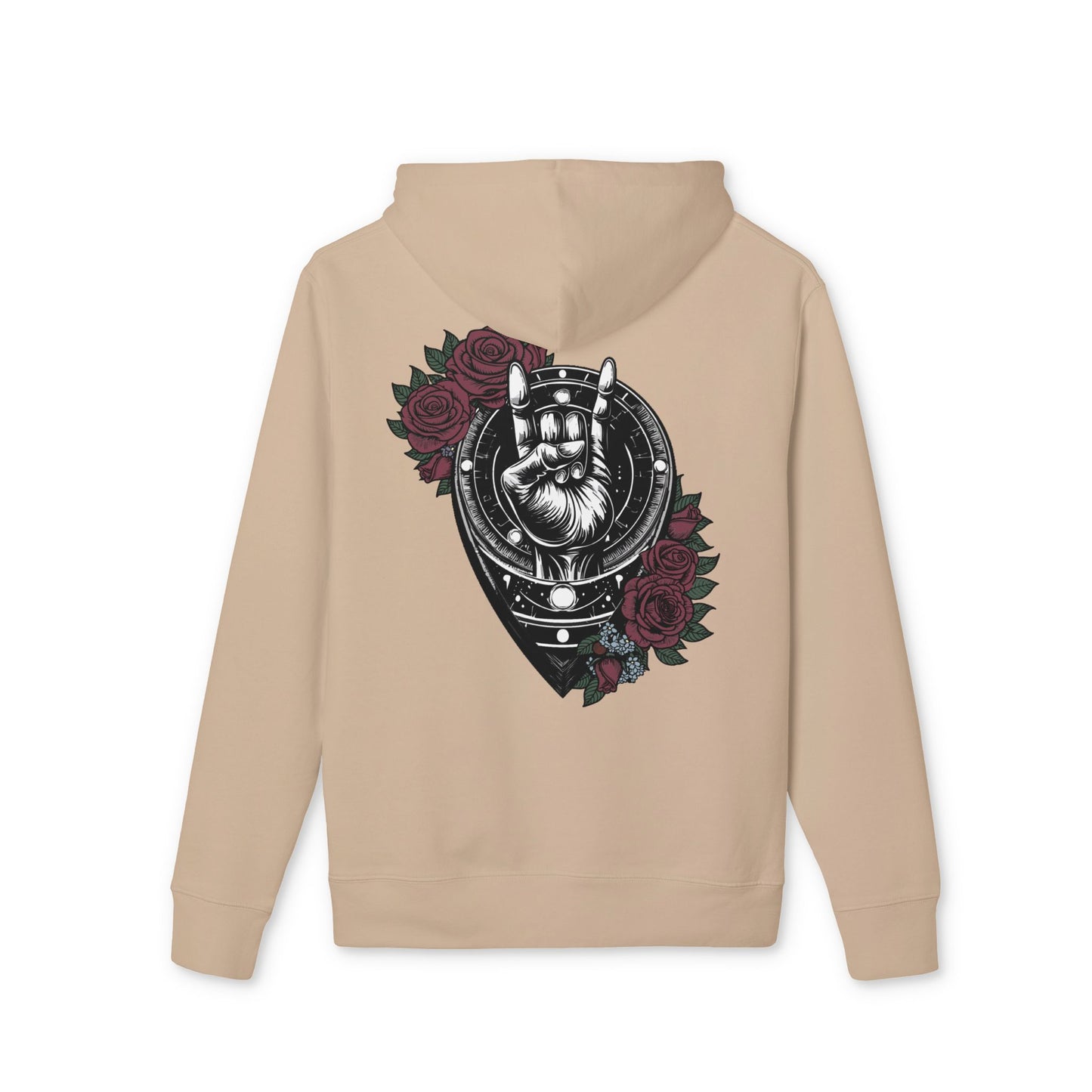 Rockin' Roses Unisex Hoodie with Graphic Art