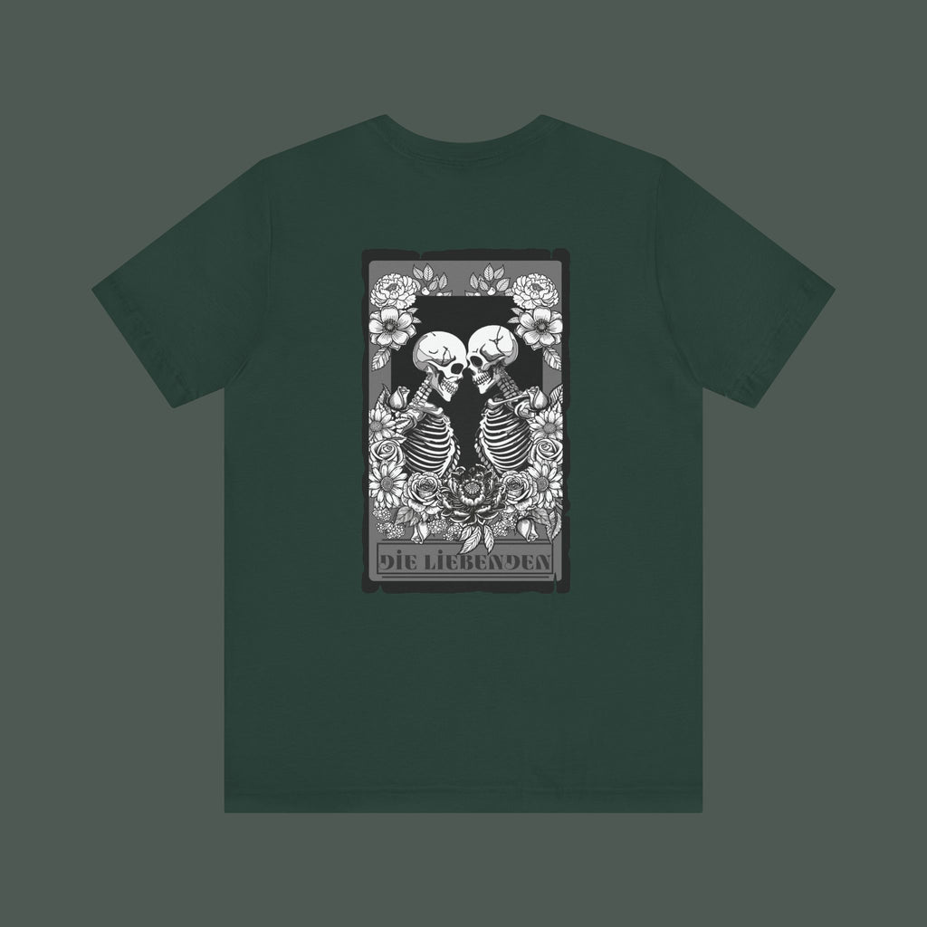 High-Quality Graphic Tee, Skeletons, Casual Wear, Halloween Shirt, Gift for Him/Her, Everyday Comfort