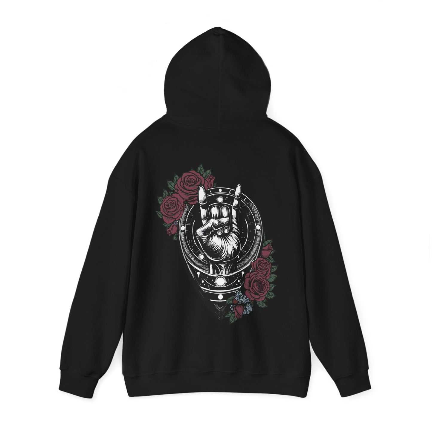 Rockin' Viking Hooded Sweatshirt - Unisex Heavy Blend™ - Perfect for Festivals & Everyday Wear