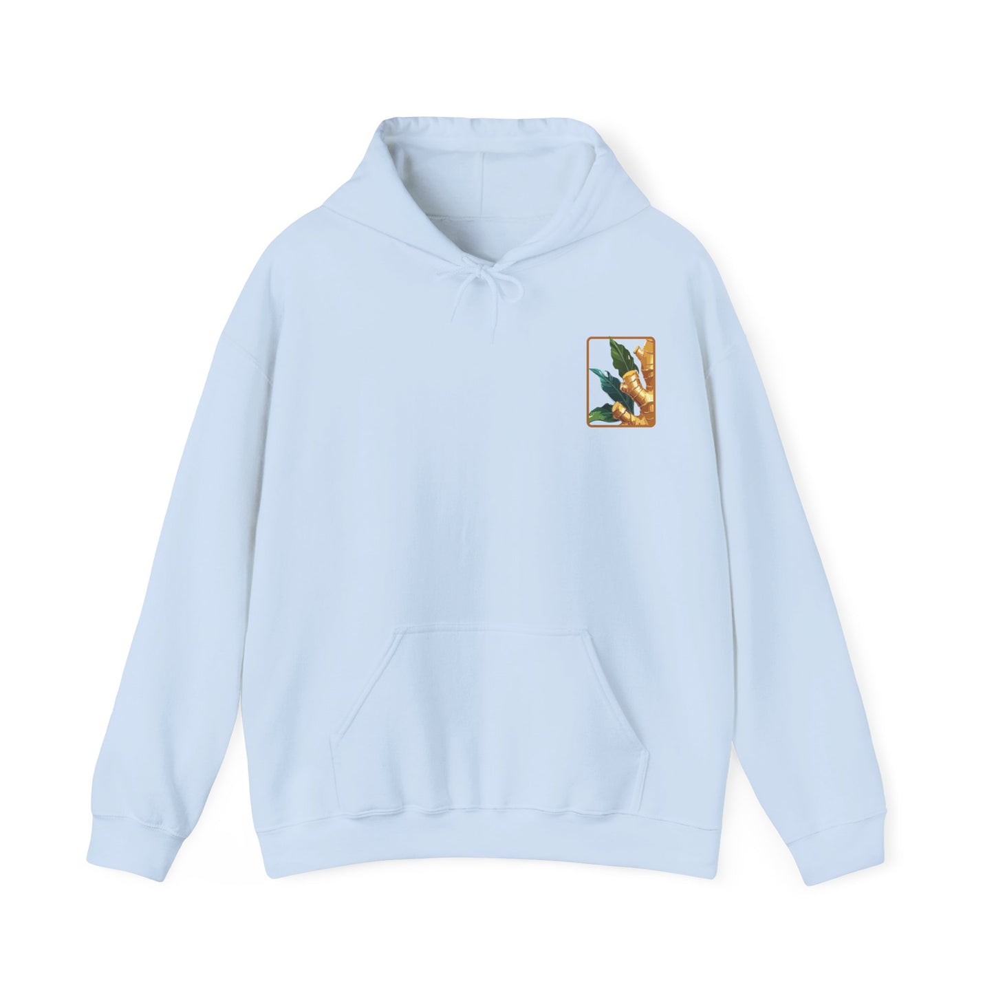Ginger Plant Hooded Sweatshirt | Unisex Heavy Blend™ | Cozy Botanical Design