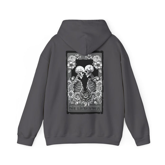 Die Liebenden Skeletons Hoodie - Unisex Heavy Blend Sweatshirt for Halloween & Unique Styling