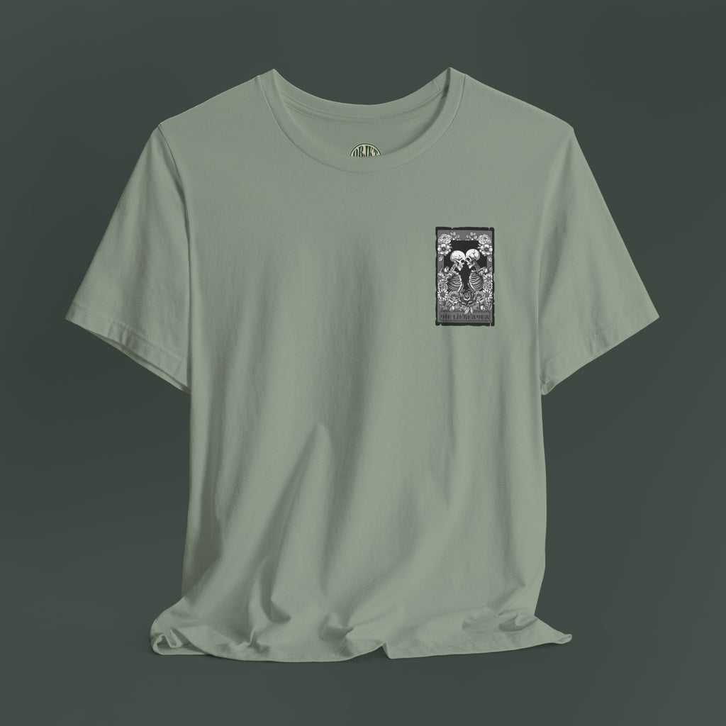 High-Quality Graphic Tee, Skeletons, Casual Wear, Halloween Shirt, Gift for Him/Her, Everyday Comfort