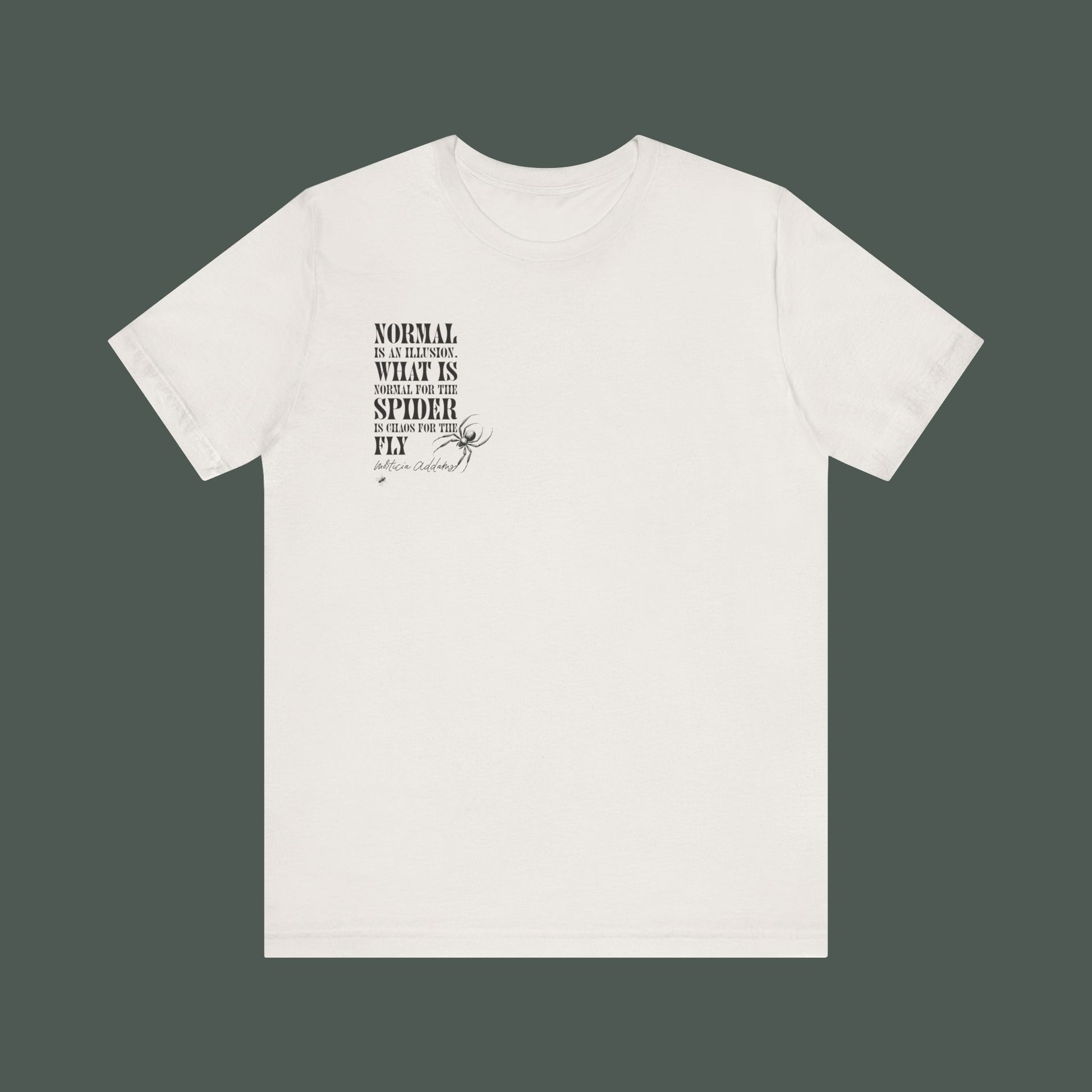 Spider Graphic Tee, Unique Unisex Shirt, Quirky Gift for Nature Lovers, Birthday and Halloween Apparel, Cool Casual Wear
