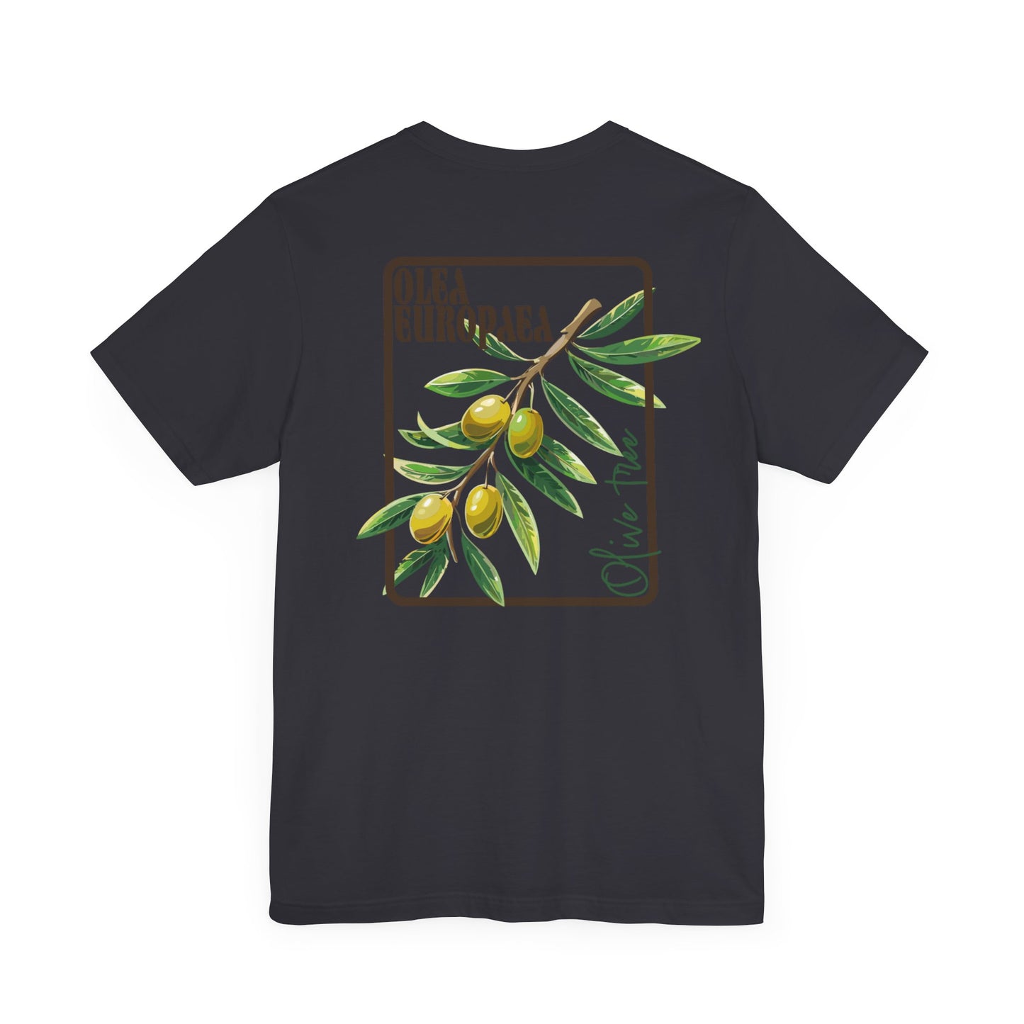 Olive Branch Unisex Jersey Tee - Nature-Inspired Botanical Graphic T-Shirt