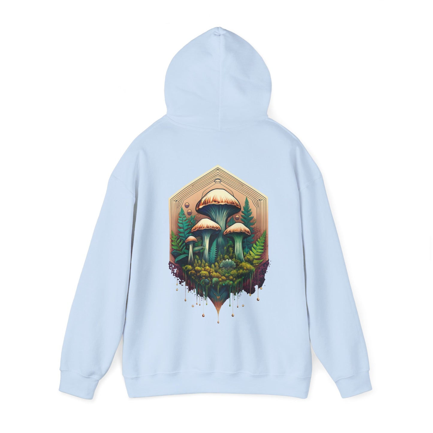 Nature-Inspired Unisex Hoodie with Mushroom Design