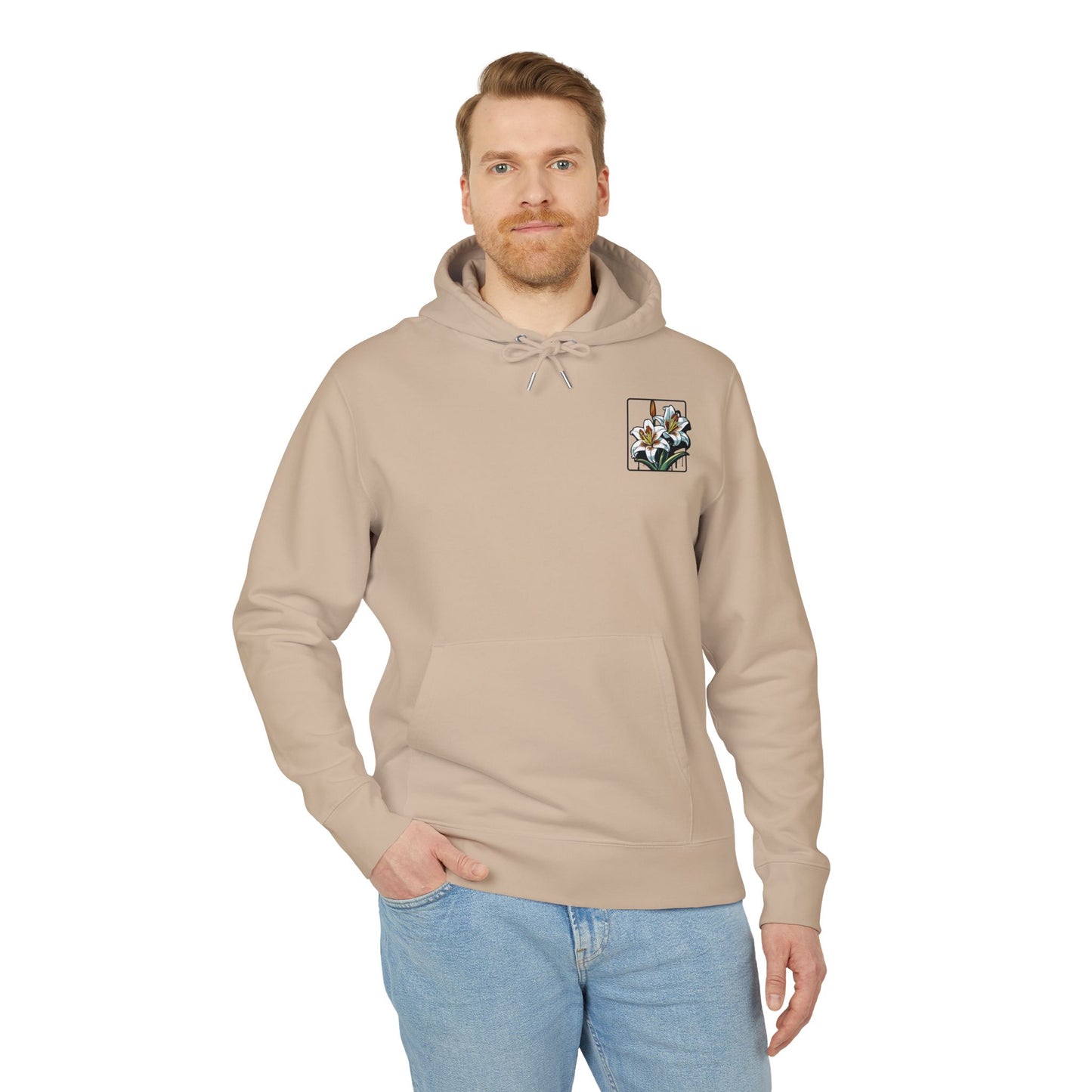 Floral Unisex Hoodie - Striking Lily Design for Nature Lovers "Lily"
