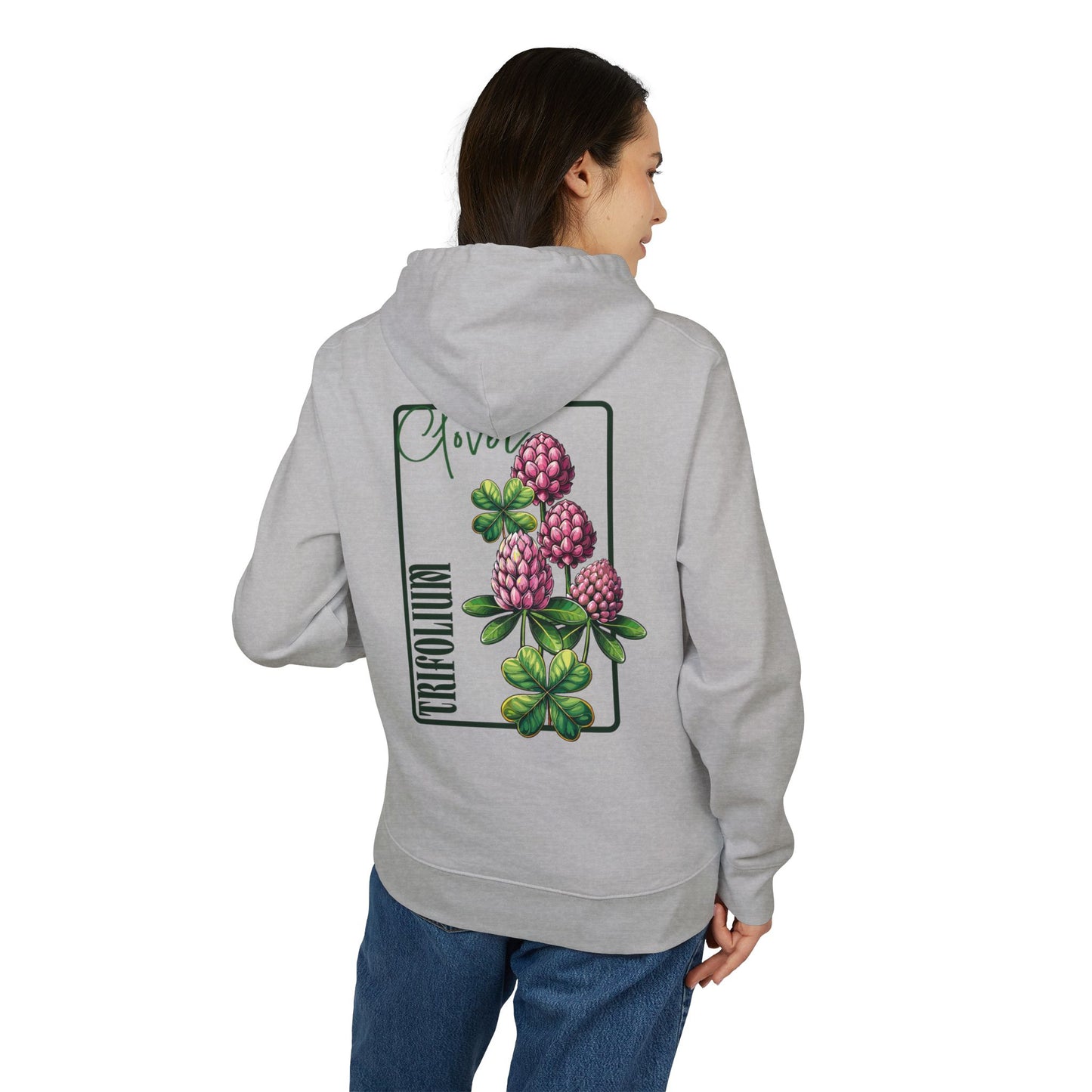 Floral Clover Design Hoodie for Nature Lovers "Clover"