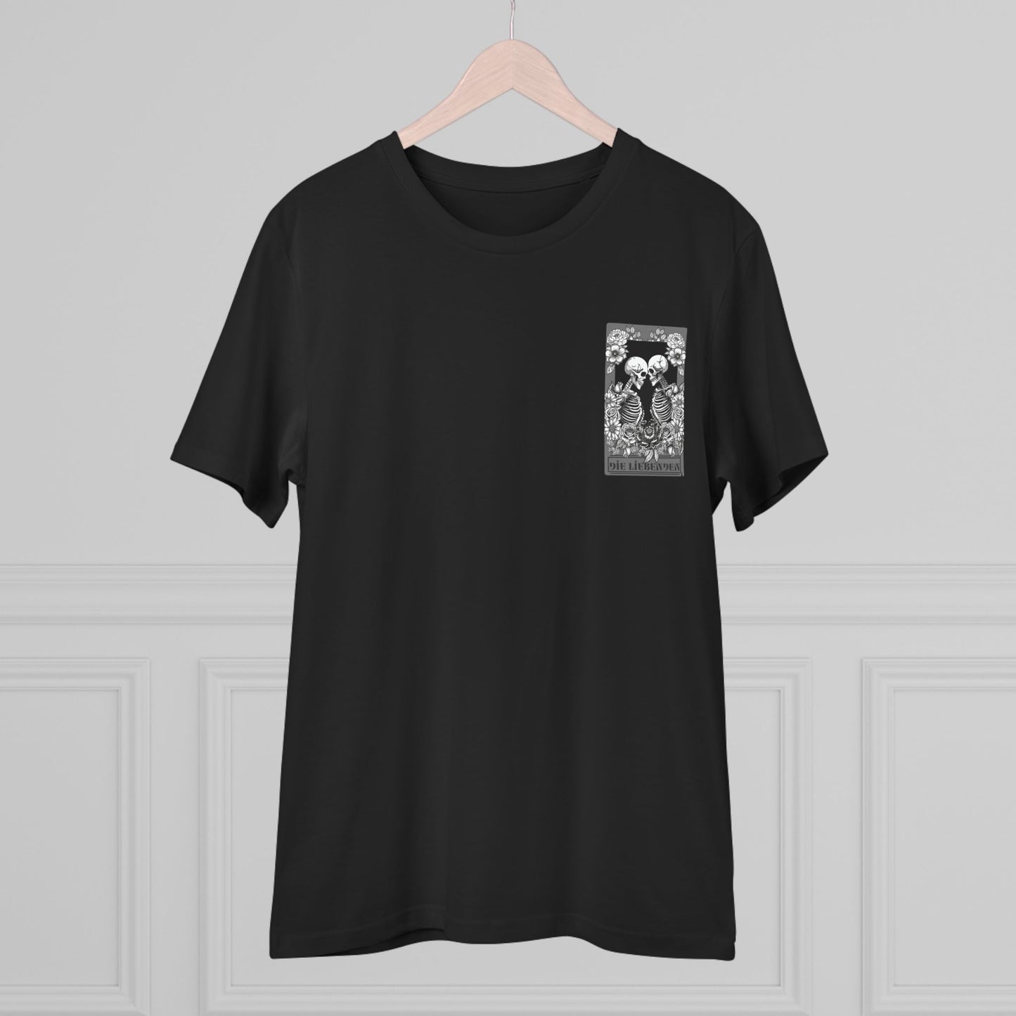 Organic Creator T-Shirt - Unisex with Skeleton Design, Perfect for Art Lovers & Halloween