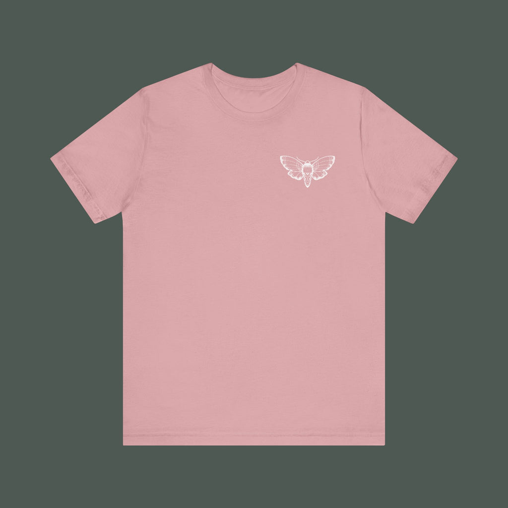 Artistic Moth Graphic Tee, Casual Unisex T-Shirt for Nature Lovers, Unique Gift for Birthdays, Festivals, and Everyday Wear