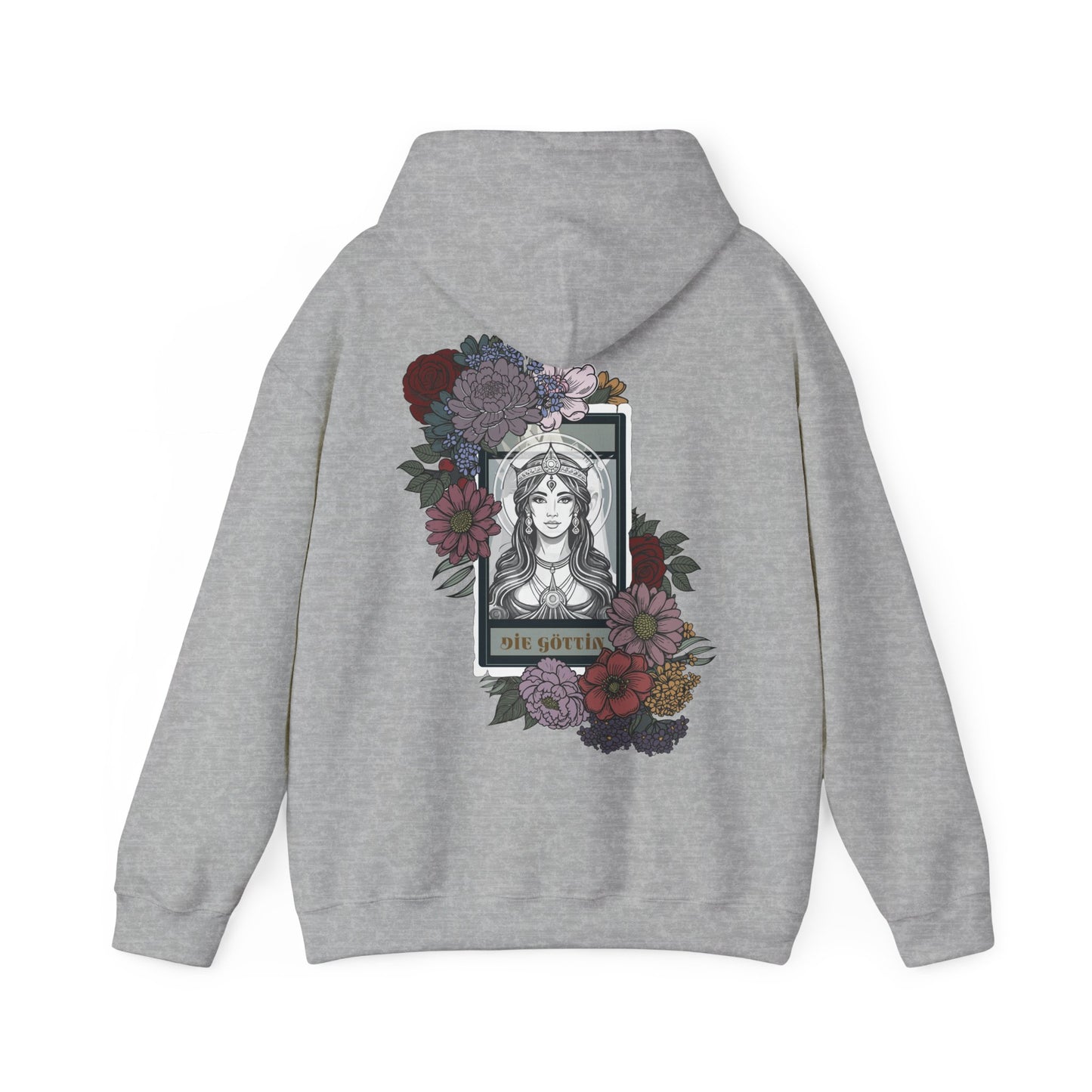 Floral Goddess Unisex Hoodie - Heavy Blend™ Sweatshirt for Cozy Comfort
