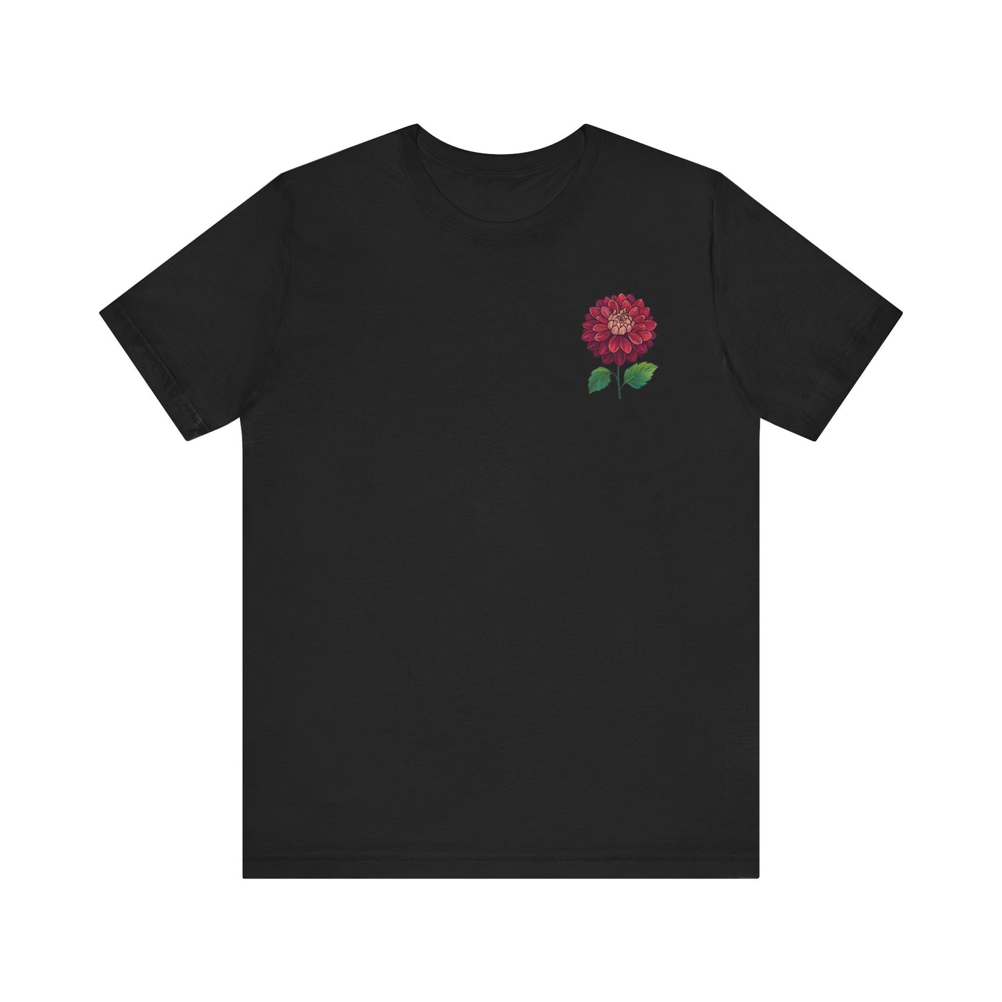 Floral Graphic Tee - Vintage Dahlia Design for Nature Lovers