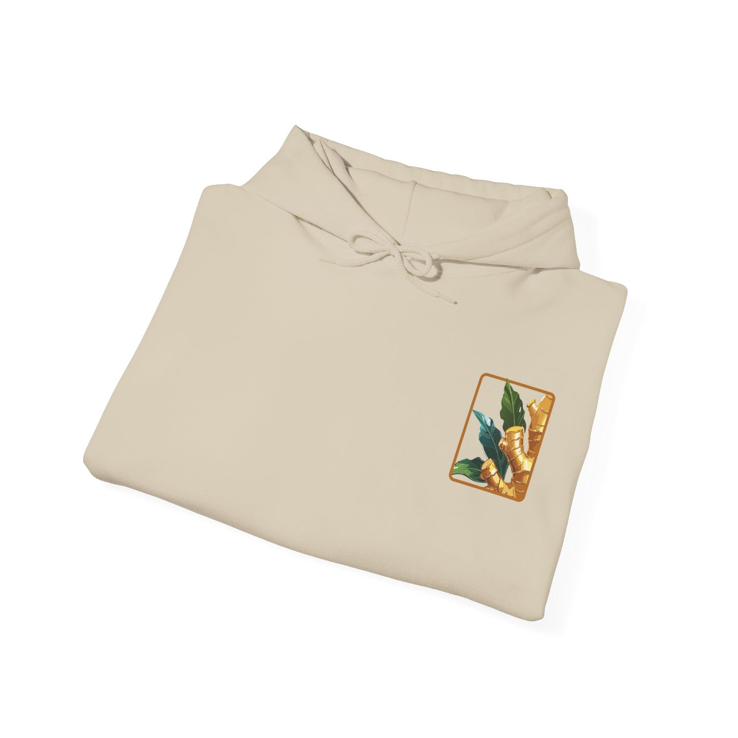 Ginger Plant Hooded Sweatshirt | Unisex Heavy Blend™ | Cozy Botanical Design