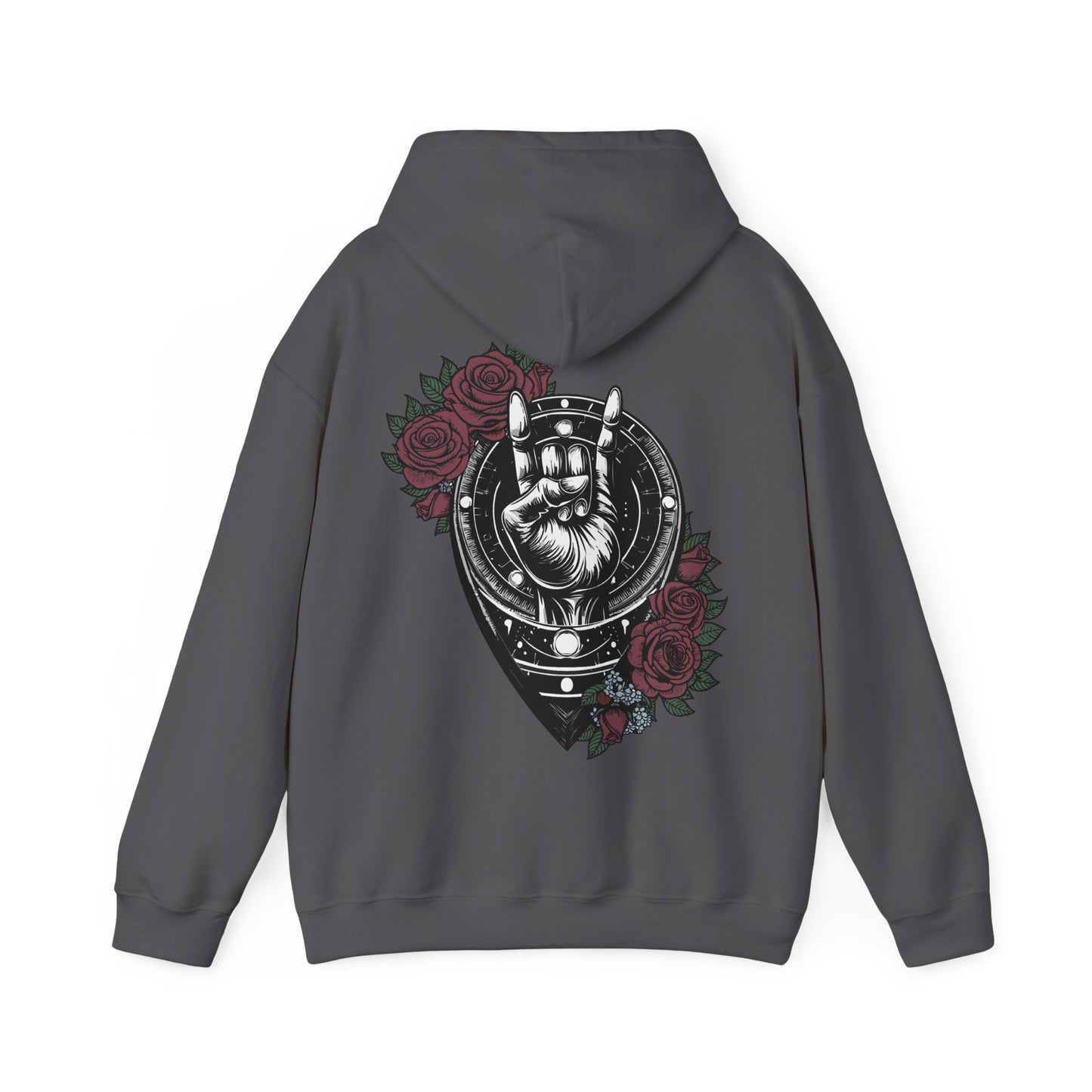Rockin' Viking Hooded Sweatshirt - Unisex Heavy Blend™ - Perfect for Festivals & Everyday Wear