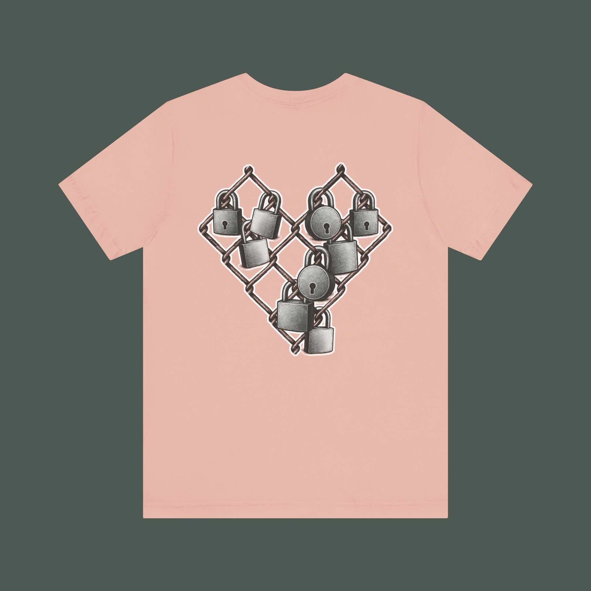 Trendy Minimalist Heart Tee - Unisex Jersey Short Sleeve T-Shirt