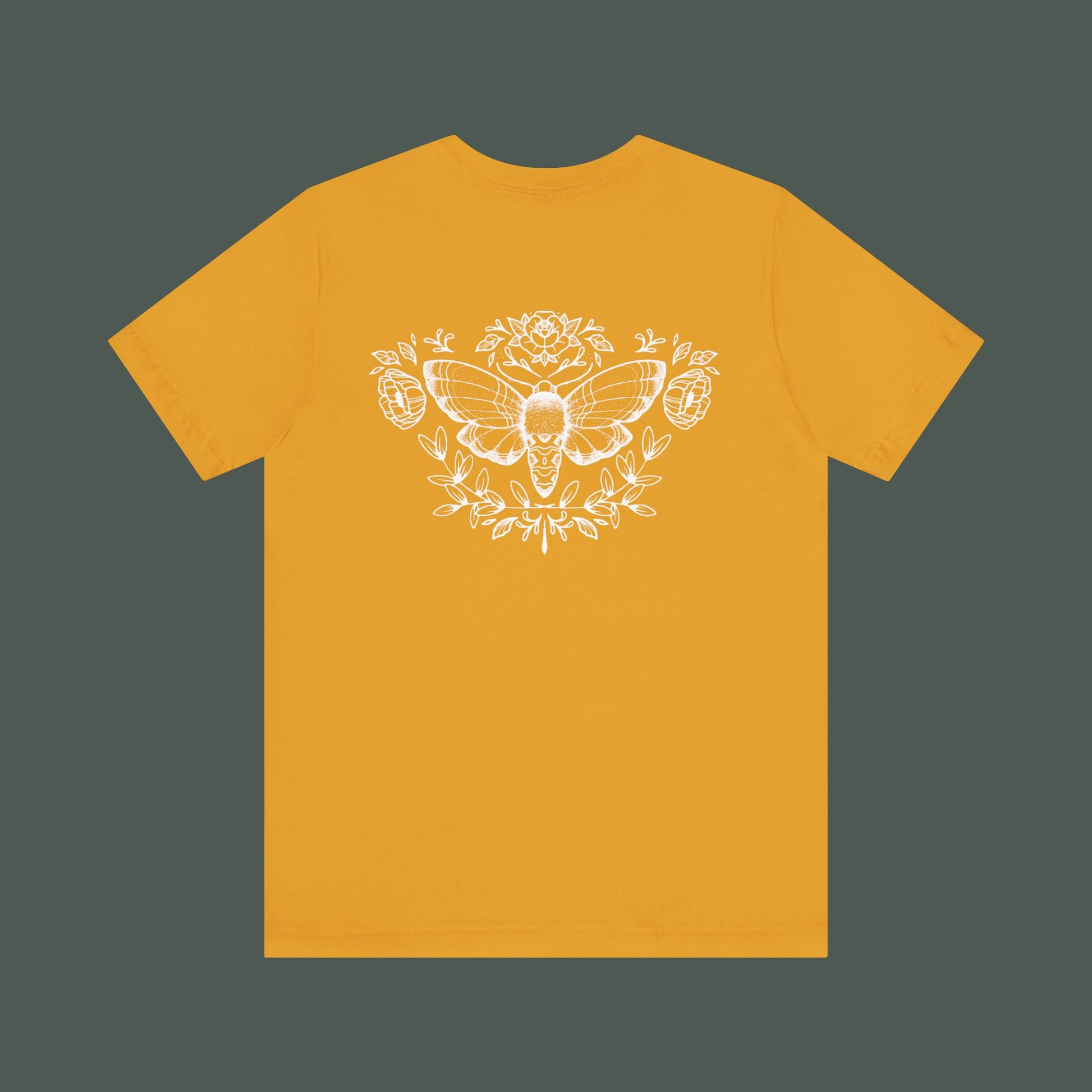 Artistic Moth Graphic Tee, Casual Unisex T-Shirt for Nature Lovers, Unique Gift for Birthdays, Festivals, and Everyday Wear