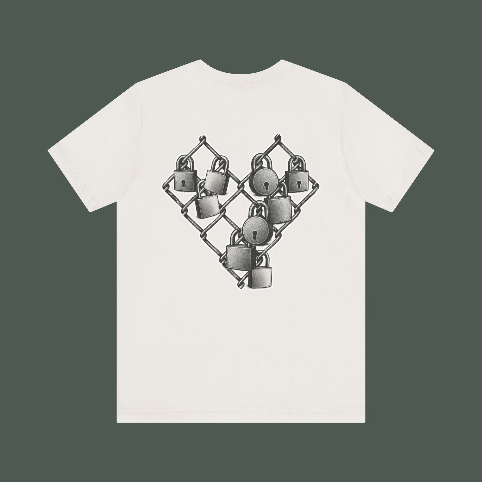 Trendy Minimalist Heart Tee - Unisex Jersey Short Sleeve T-Shirt