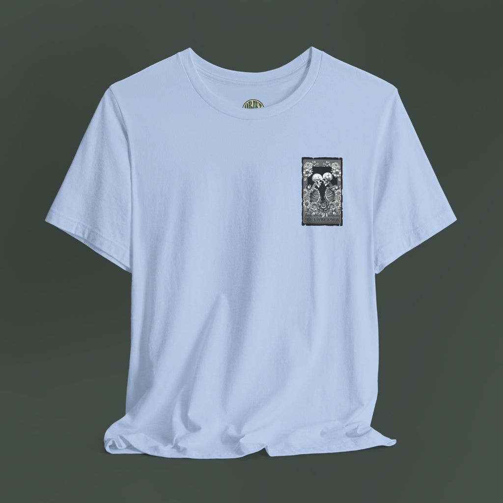 High-Quality Graphic Tee, Skeletons, Casual Wear, Halloween Shirt, Gift for Him/Her, Everyday Comfort